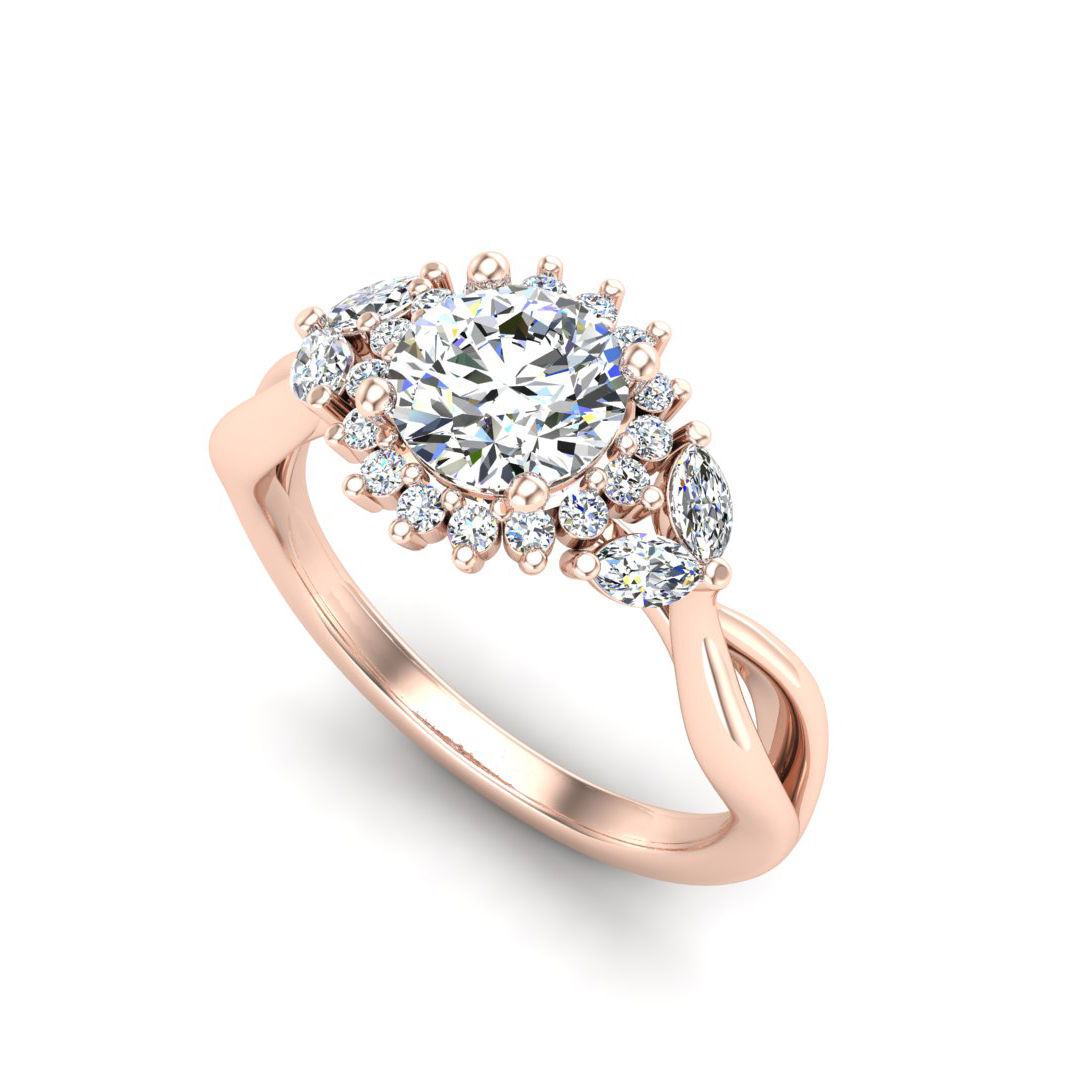 Laura Halo Engagement Ring